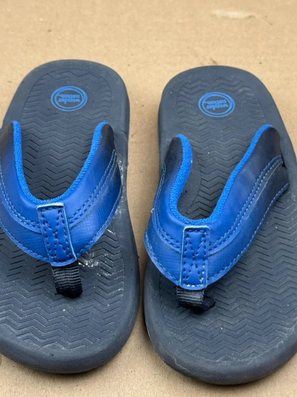 Boys Wonder Nation Flip Flop Blue Size 11/12